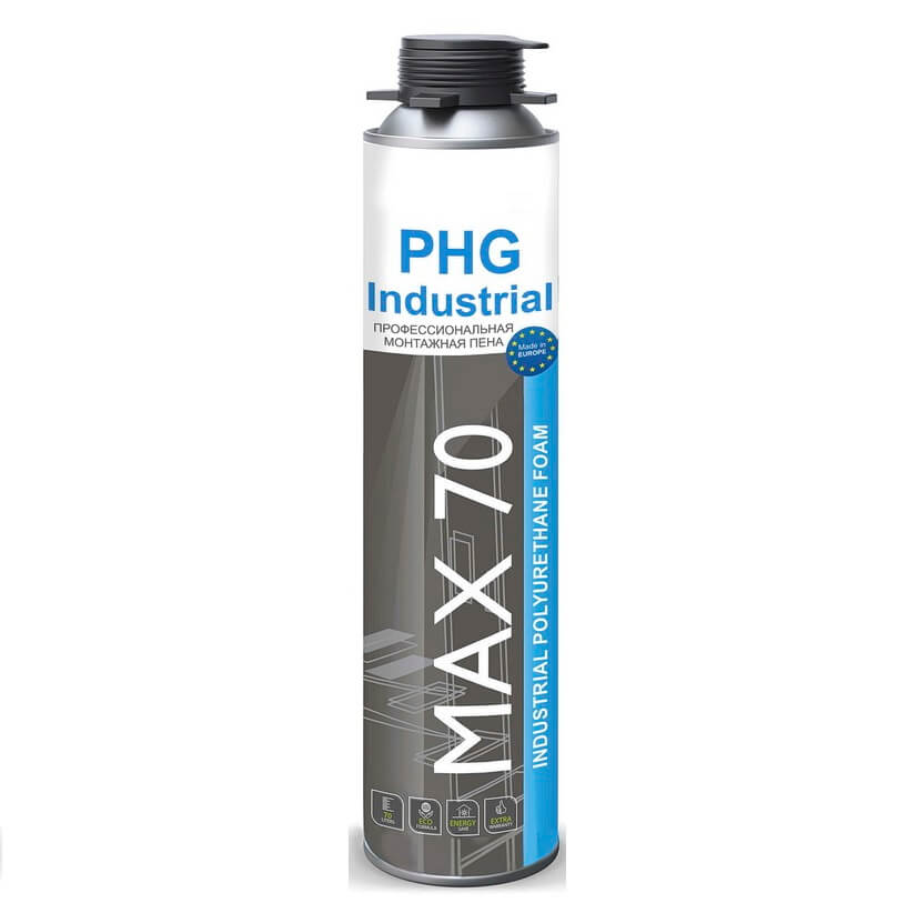 Пена PHG Industrial MAX 70 проф.монтажная (16 шт/уп)