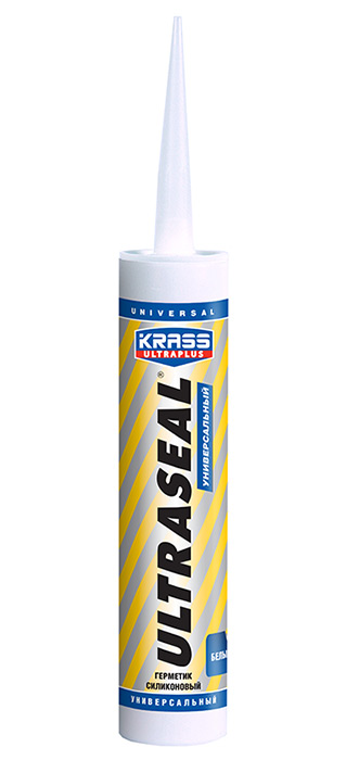 Герметик силиконовый Krass ultraseal универсальный белый, 260 мл