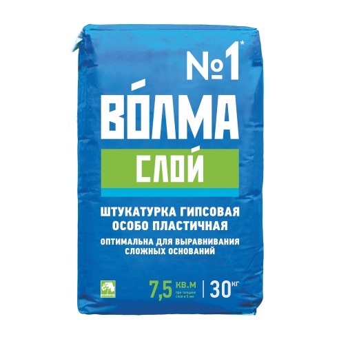 Штукатурка гипсовая Волма-слой, 30 кг